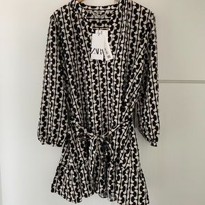 PRINTED SHORT DRESS ZARA